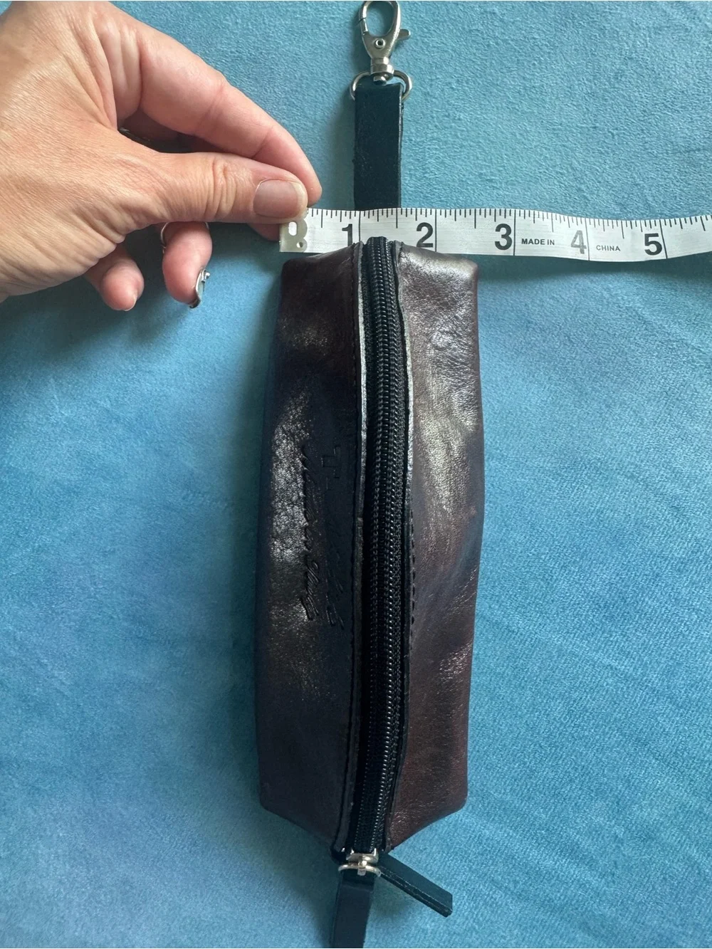 Brown Leather Pencil Pouch